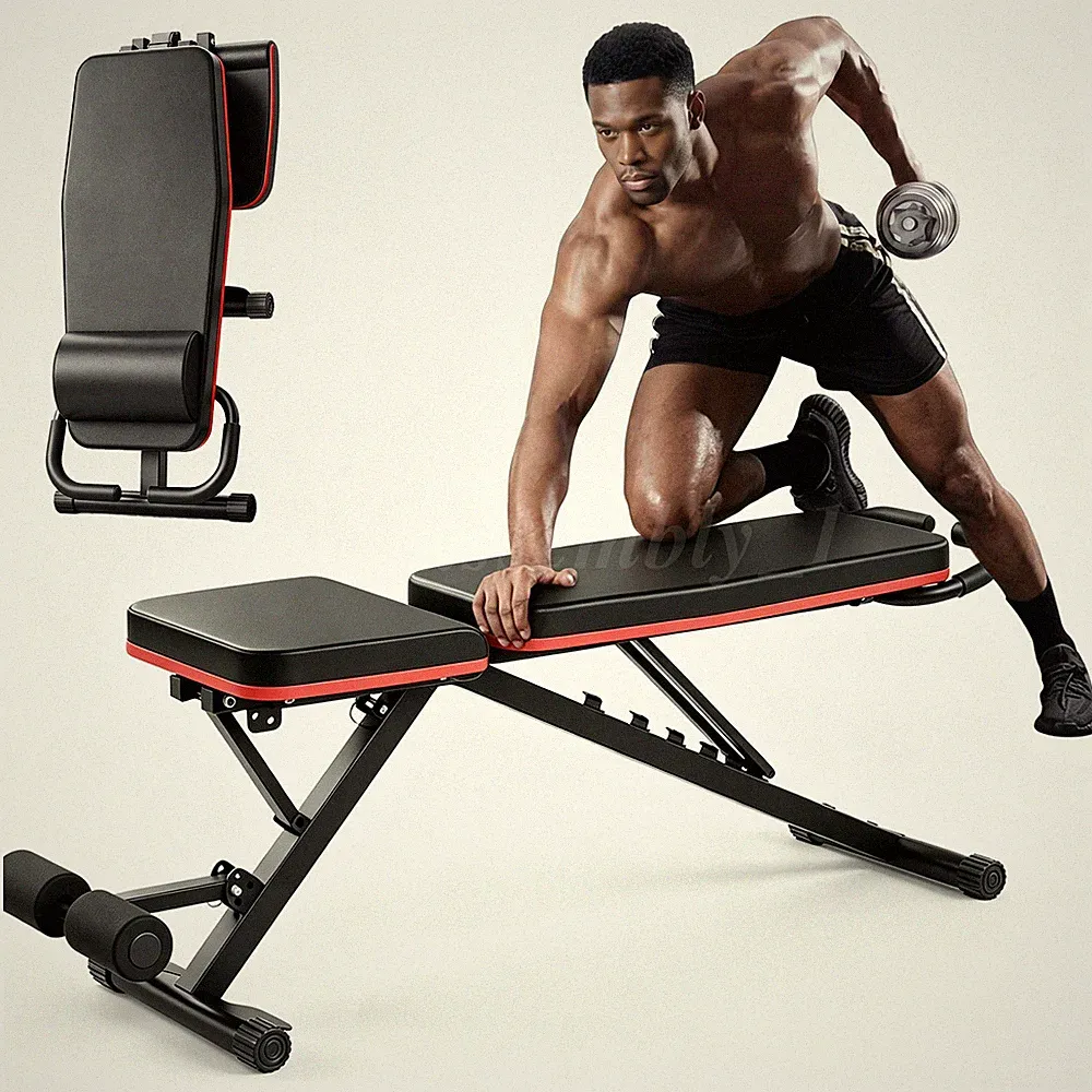 Dumbbell Bench Weight Foldable Training Fitness Incline Bench Adjustable Workout