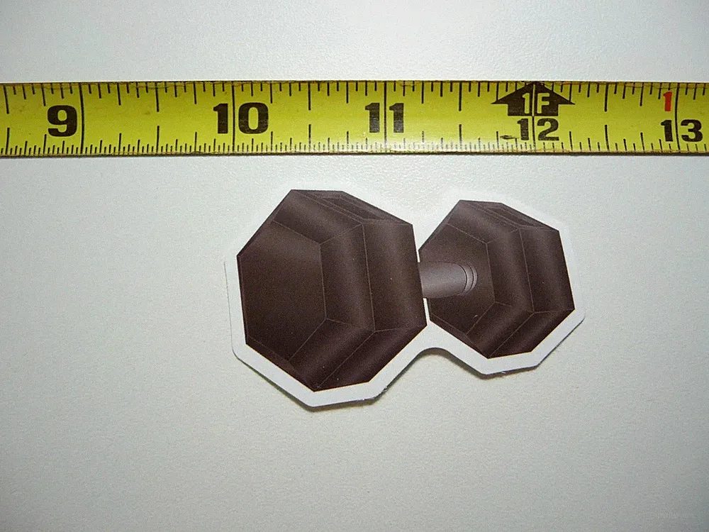 DUMBBELL DUMBELL SMALL STICKER DECAL GYM WEIGHTLIFTING FITNESS EXERCISE