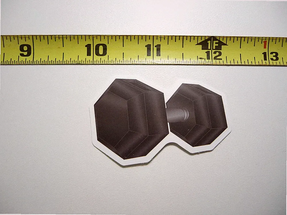 DUMBBELL DUMBELL SMALL STICKER DECAL GYM WEIGHTLIFTING FITNESS EXERCISE