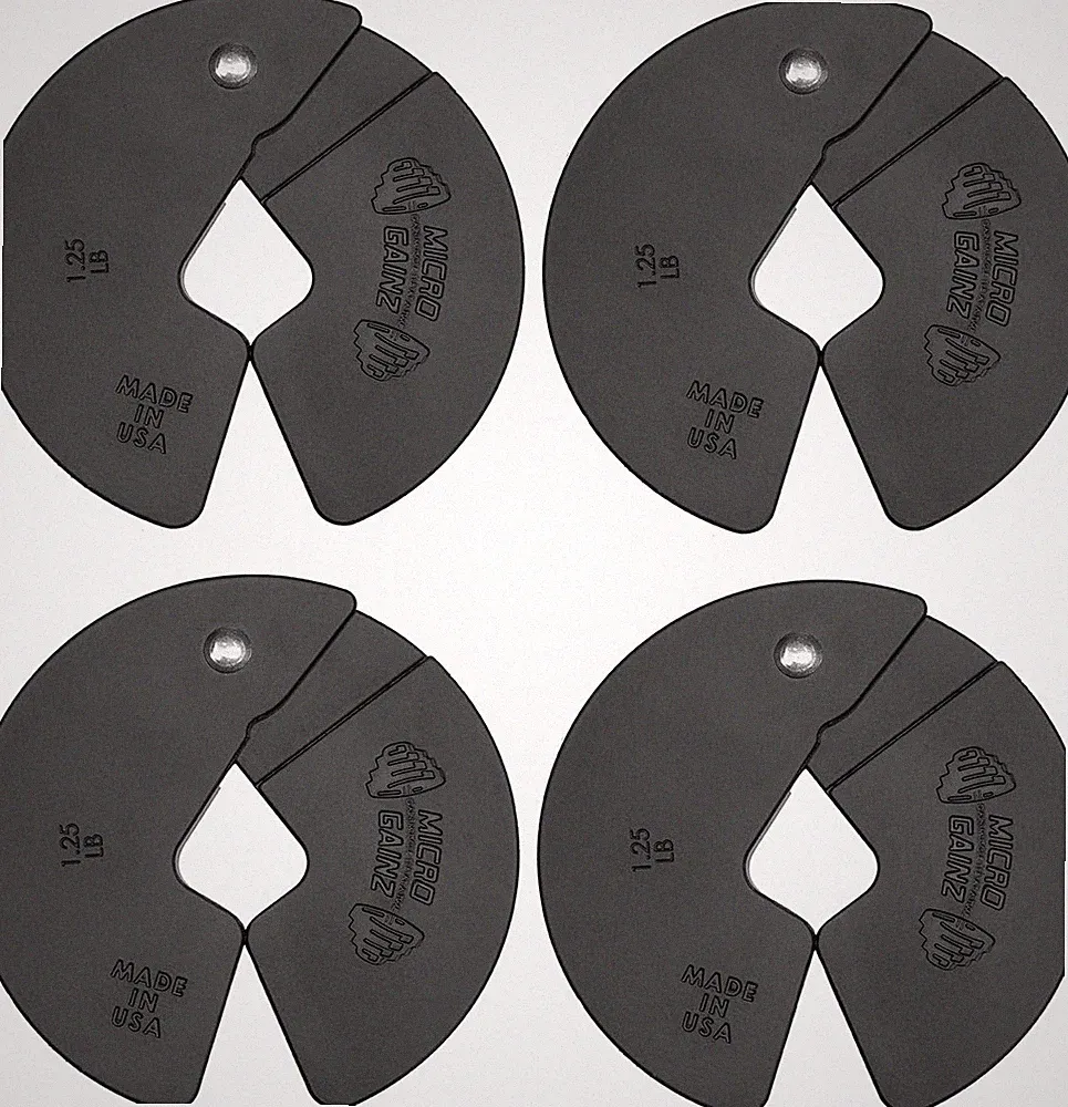 Dumbbell Fractional 1.25Lb Weight Plate, Ideal for Micro Loading, (Choose Color)