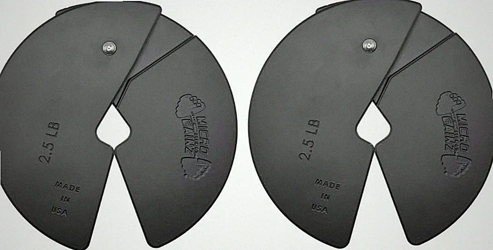 Dumbbell Fractional 2.5 Lb Weight Plate, Ideal for Micro Loading, (Choose Color)