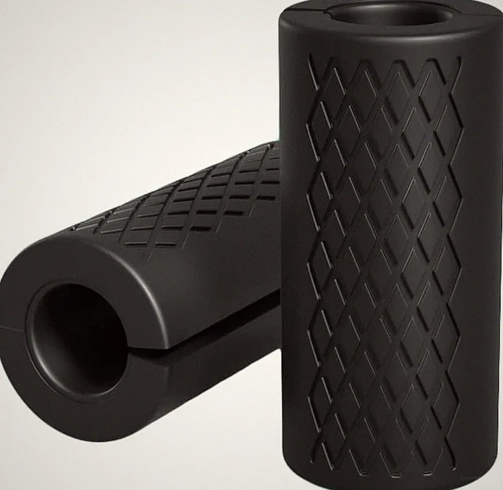 Dumbbell Grips Anti-slip Rubber Barbell Shoulder Pads Powerlifting Fat Hand