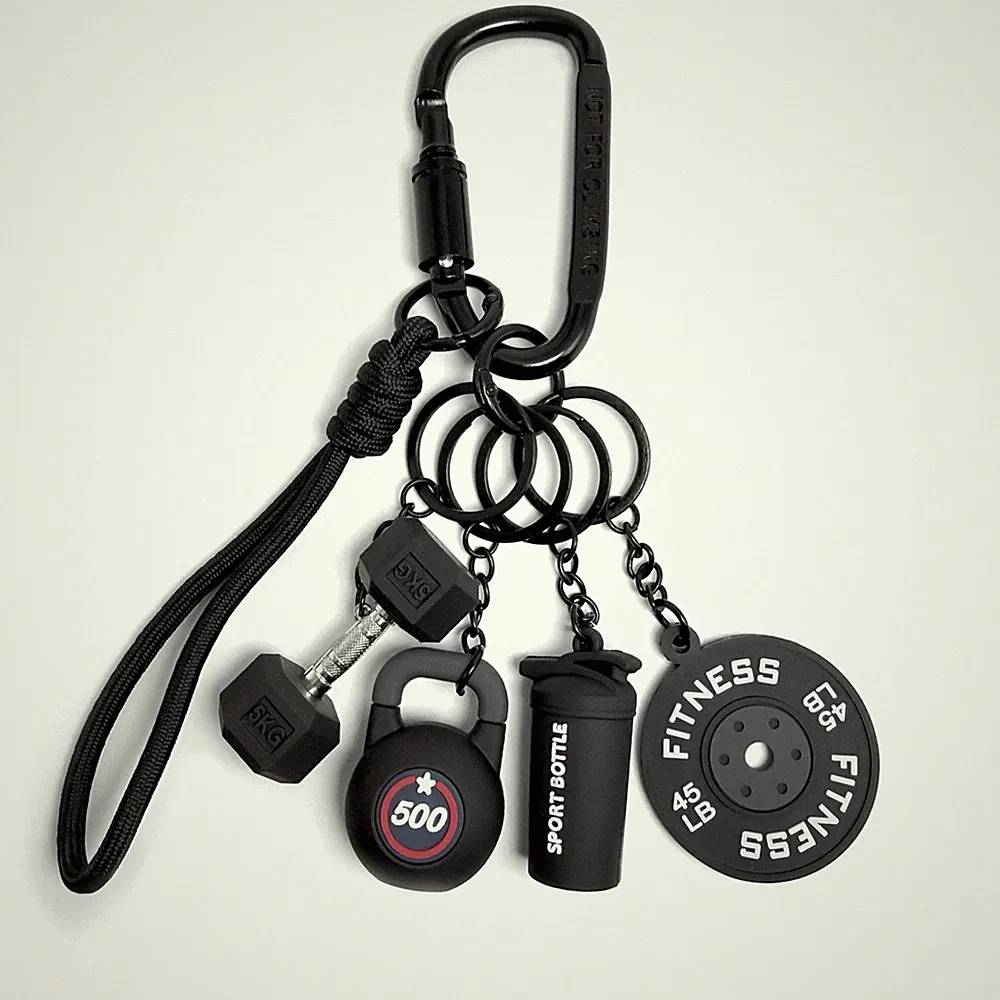 Dumbbell Gym Keychain, Workout Accessories for Women and Men, Gifts for Gym L...