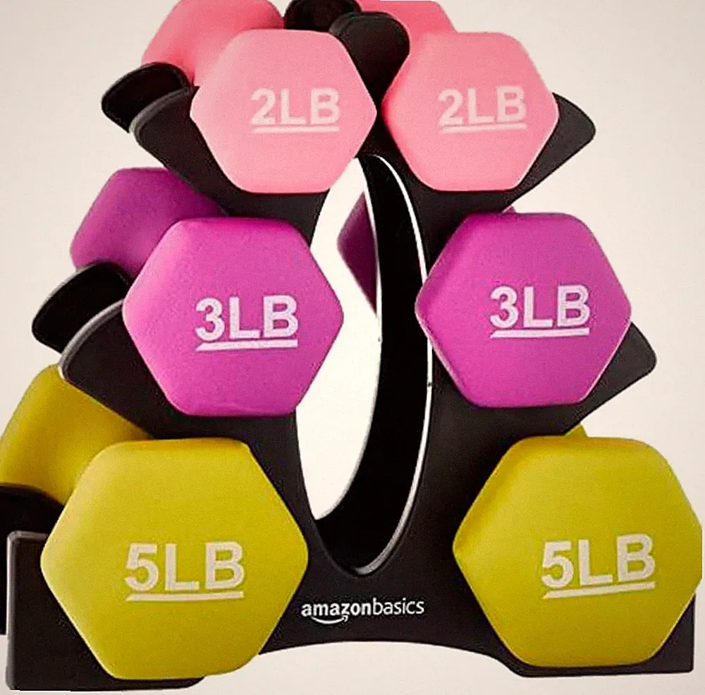 Dumbbell Hand Weights for Exercise and Muscle Toning