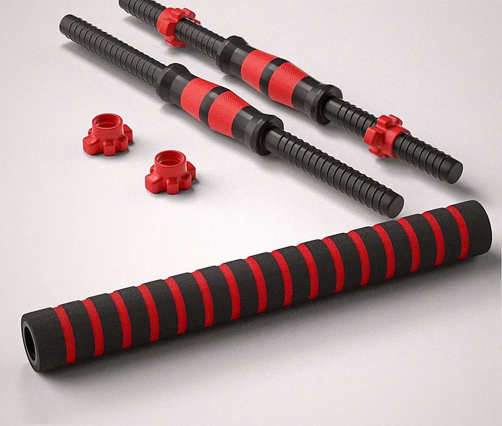 Dumbbell Handle Set, Dumbbell Bars 13.8/15.7/18.5/20.1 inches (35/40/47/51 cm)