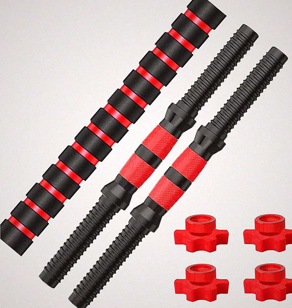 Dumbbell-Handle-Set for 1Inch Wide Weight Plates Dumbbell Bars, Durable Threaded