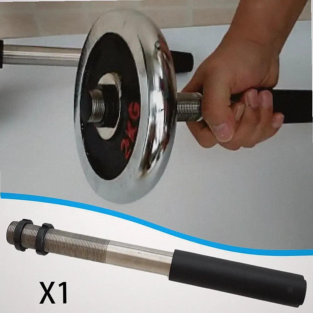Dumbbell Handle Wrist Bar 15.75inch Weight Lifting Accessories Forearm Exerciser