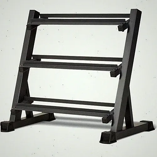 Dumbbell holder Adjustable three-layer support frame, suitable for home gym.