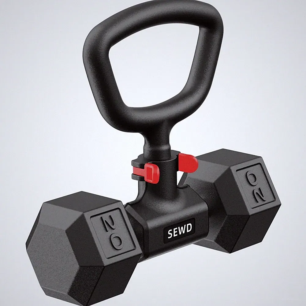 Dumbbell Kettlebell Converter - Turn Dumbbells into Kettlebell for Home Gym W...