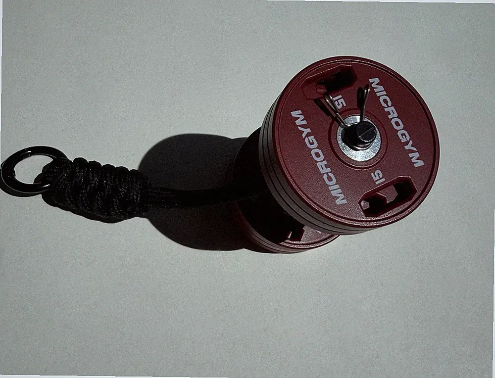 Dumbbell Keychain/bag Charm. Weight Removeable/ Perfect Gift For Gym Bros
