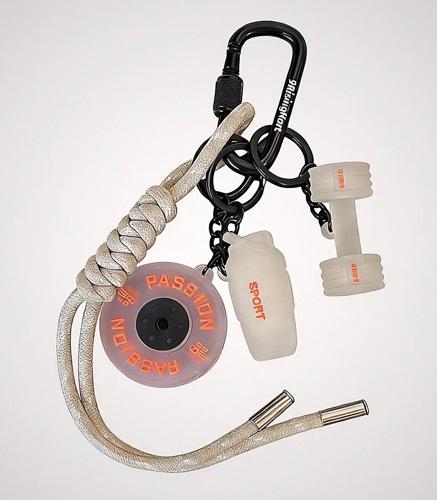 Dumbbell Keychain Gift for Fitness Lovers Car Charm