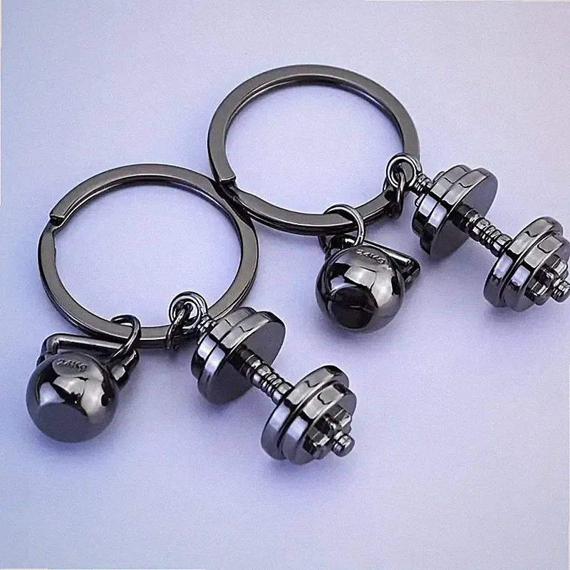 Dumbbell Keychain Pendant For Car Keychain Fashionable Exquisite