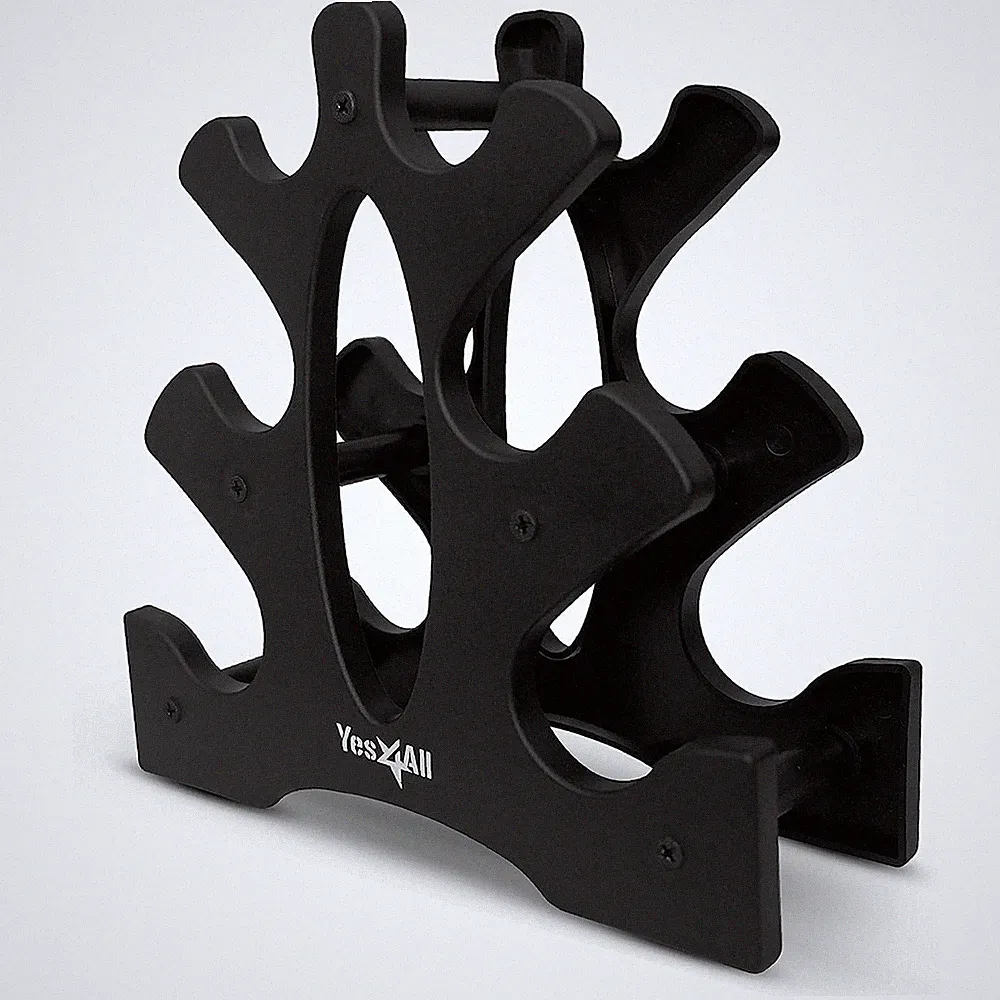 Dumbbell Neoprene 3-5-33lb Pair Metal Rack 33lbs Set QA7J1
