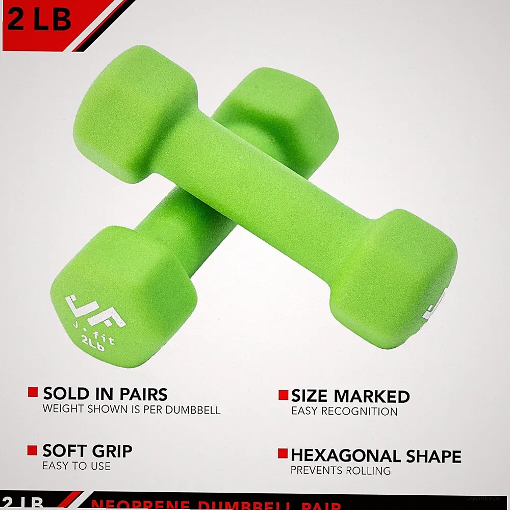 Dumbbell Pairs or Sets – Neoprene & Vinyl Coated Hand Weights for Home Gym, S...