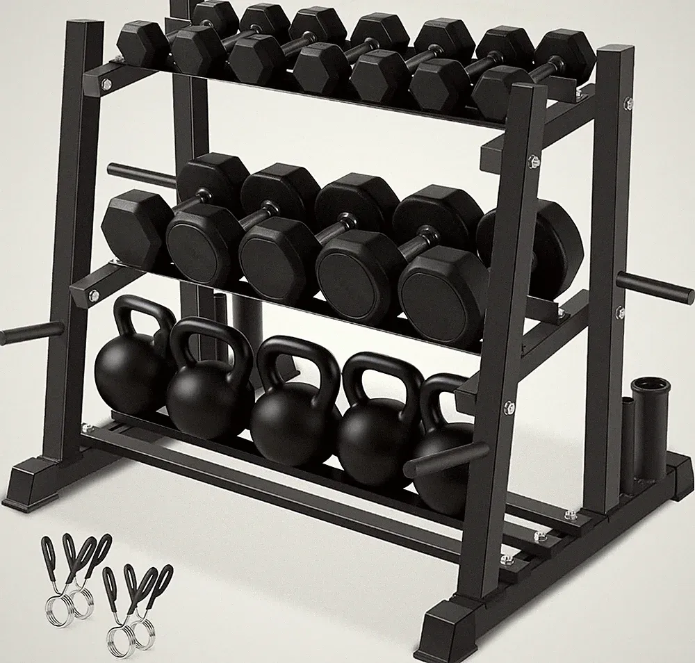 Dumbbell Rack, Dumbbell Set with Rack Stand, Dumbbells Weights Rack for Home Gy