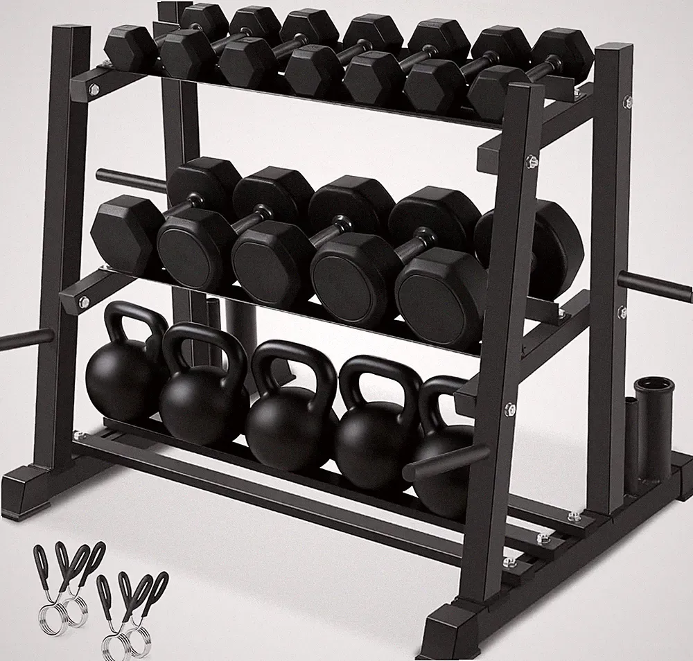 Dumbbell Rack, Dumbbell Set with Rack Stand, Dumbbells Weights Rack for Home Gy
