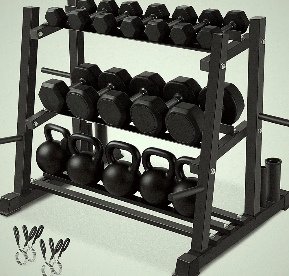 Dumbbell Rack, Dumbbell Set with Rack Stand, Dumbbells Weights Rack for Home Gy