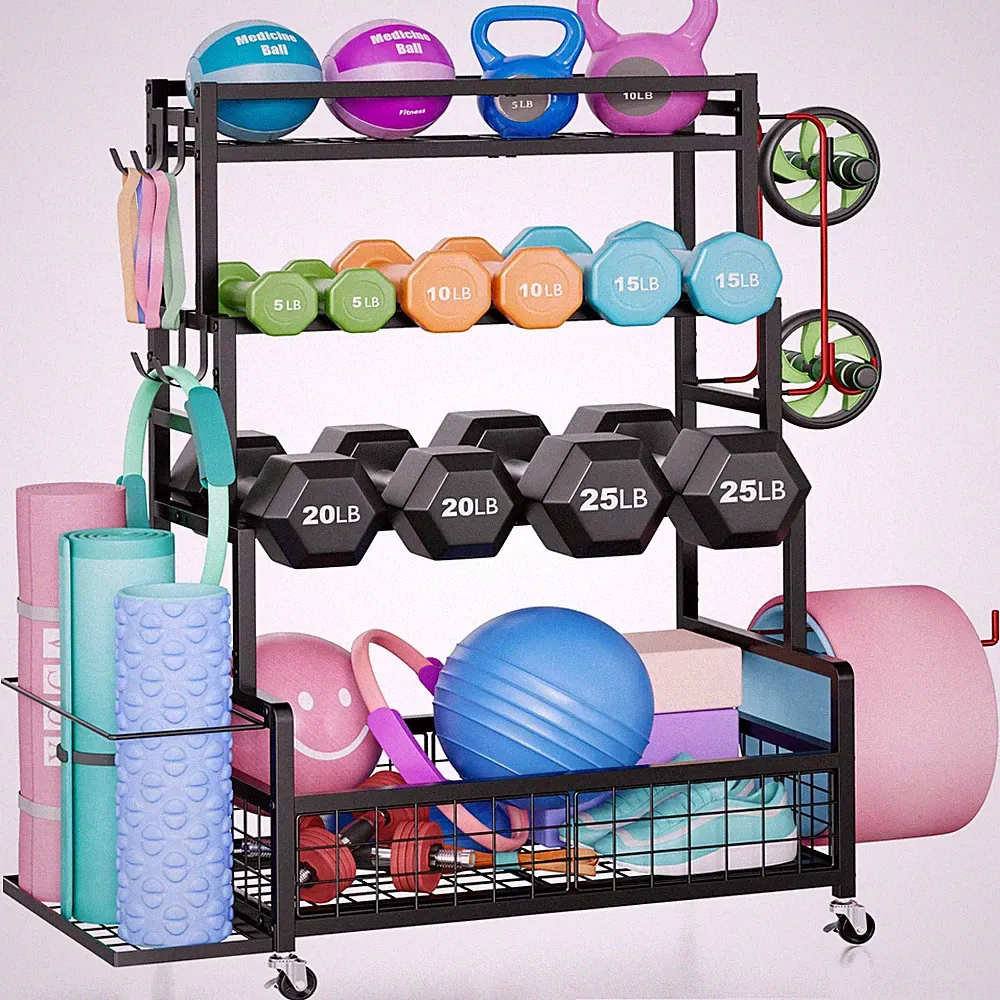 Dumbbell Rack,Home Gym Storage Rack,Total Weight Capacity 490 lbs,Weight Rack...
