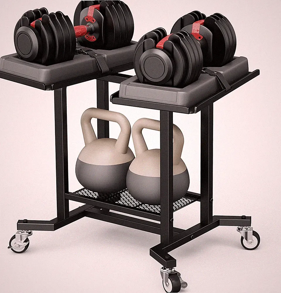 Dumbbell Rack Only Dumbell Cart Weight Stand Fits for Adjustable Weight 400Lbs L