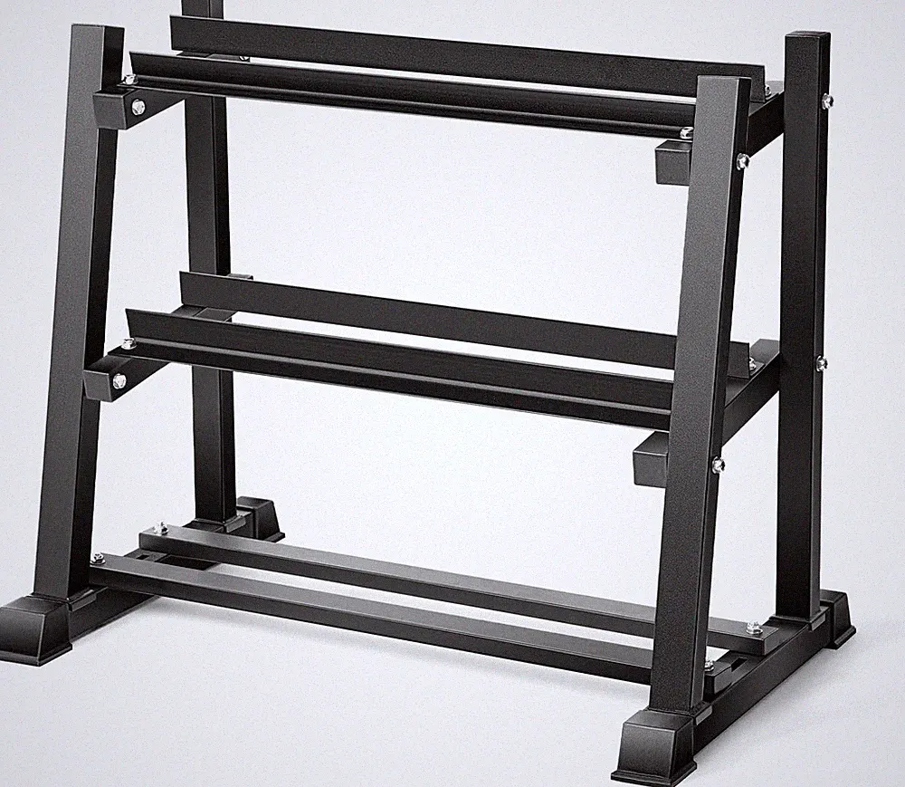 Dumbbell Rack & Set for Home Gym - Holds 1100LBS of Weights & Kettlebells