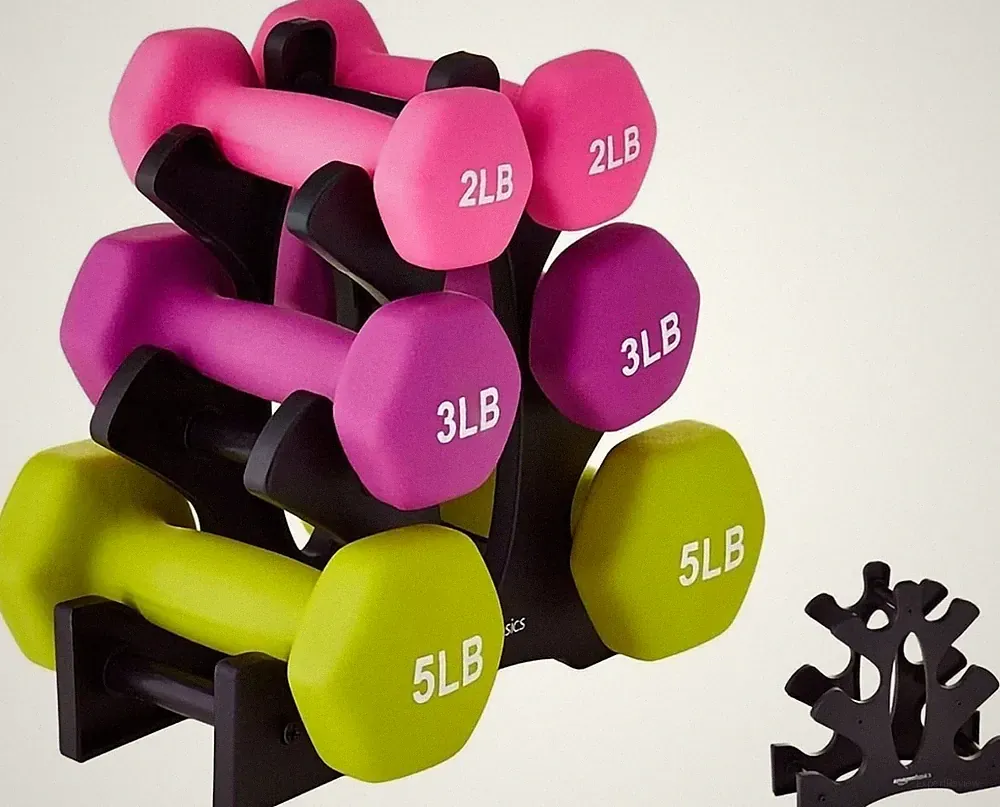 Dumbbell Rack Stand - 3 Tier Compact Weight Storage Organizer for Small Hand
