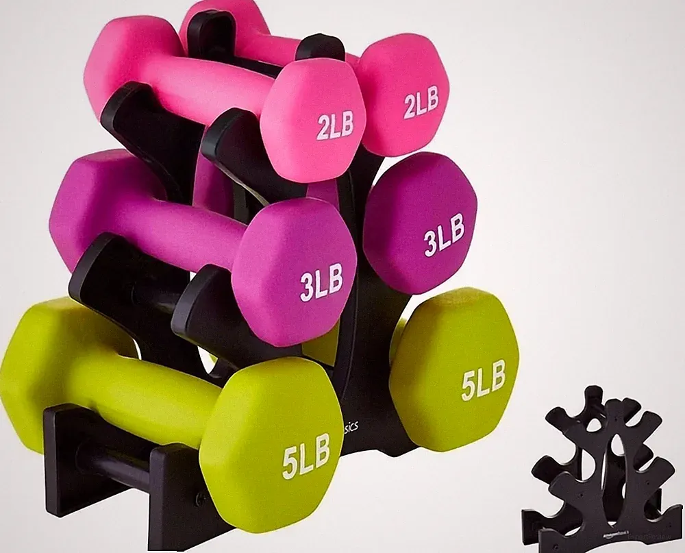 Dumbbell Rack Stand - 3 Tier Compact Weight Storage Organizer for Small Hand Wei