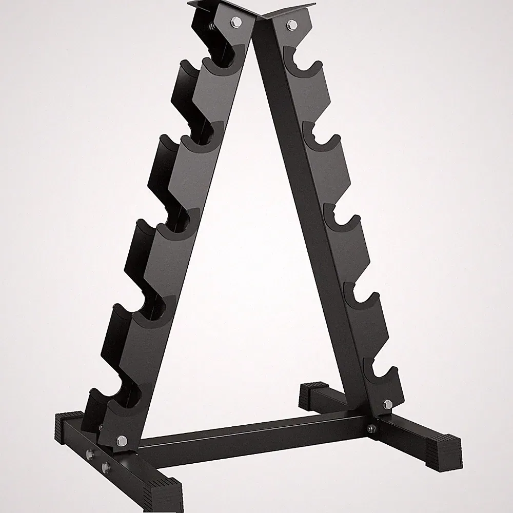 Dumbbell Rack Stand A-Frame Compact 480lb Non-Slip Base Home Gym Space Saver