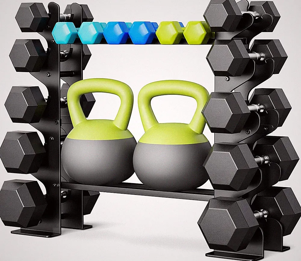 Dumbbell Rack Stand for Home Gym: Rack Only Holder for Dumbbells, Free Weights