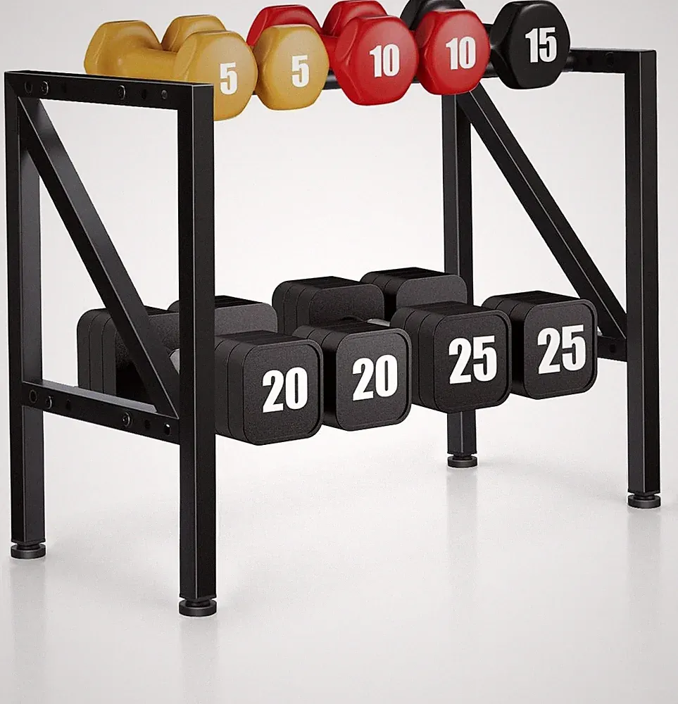 Dumbbell Rack Stand Only - Adjustable Weight Rack for Home Gym, Heavy-Duty