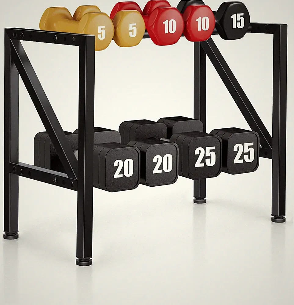 Dumbbell Rack Stand Only - Adjustable Weight Rack for Home Gym, Heavy-Duty Weigh