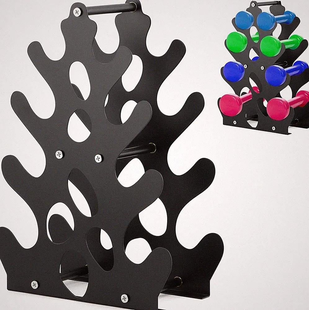 Dumbbell Rack Stand Only Small Weight Rack 4Tier Compact Dumbbell Holder