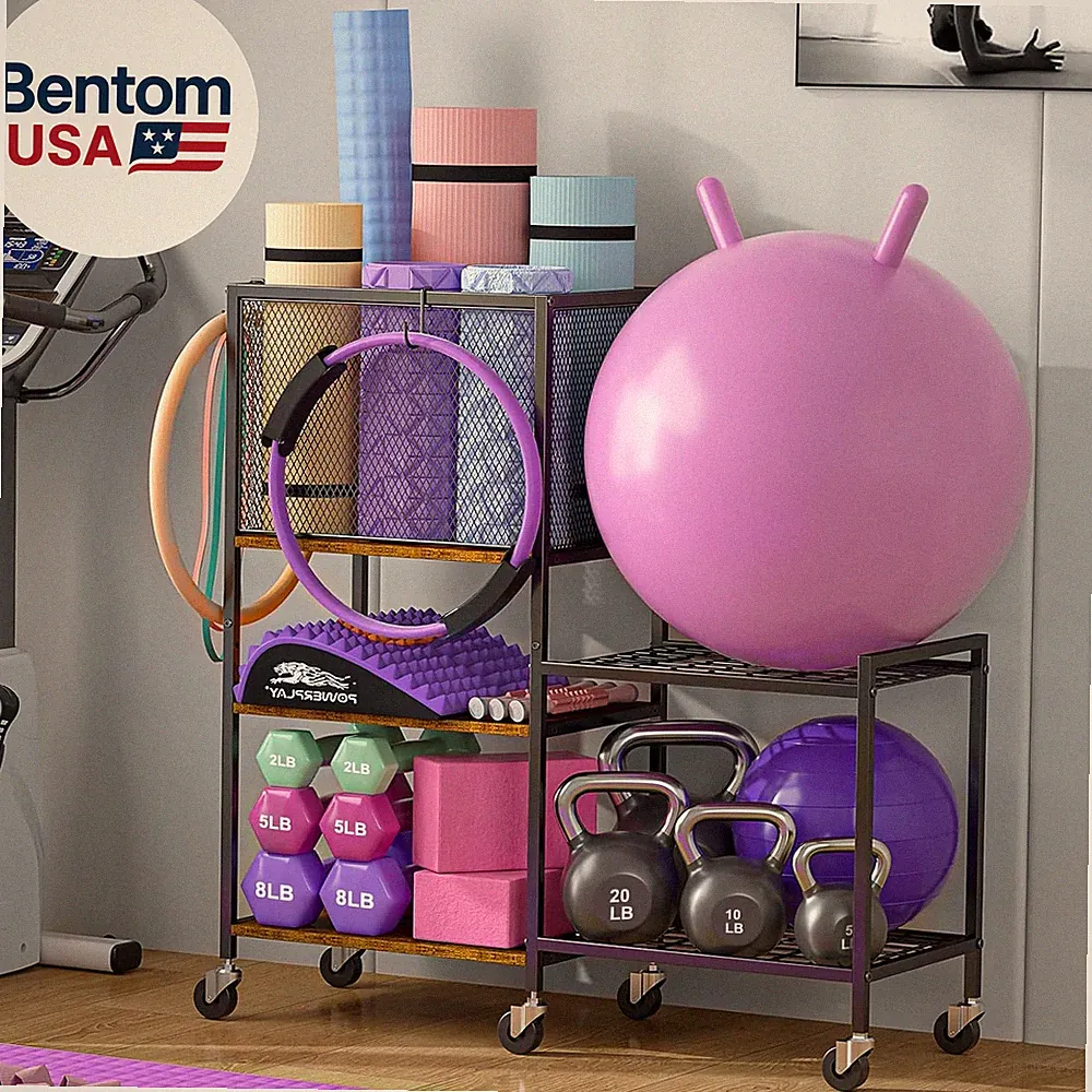 Dumbbell Rack, Yoga Mat Storage Holder, Home Gym Storage Rack, Workout Equipment
