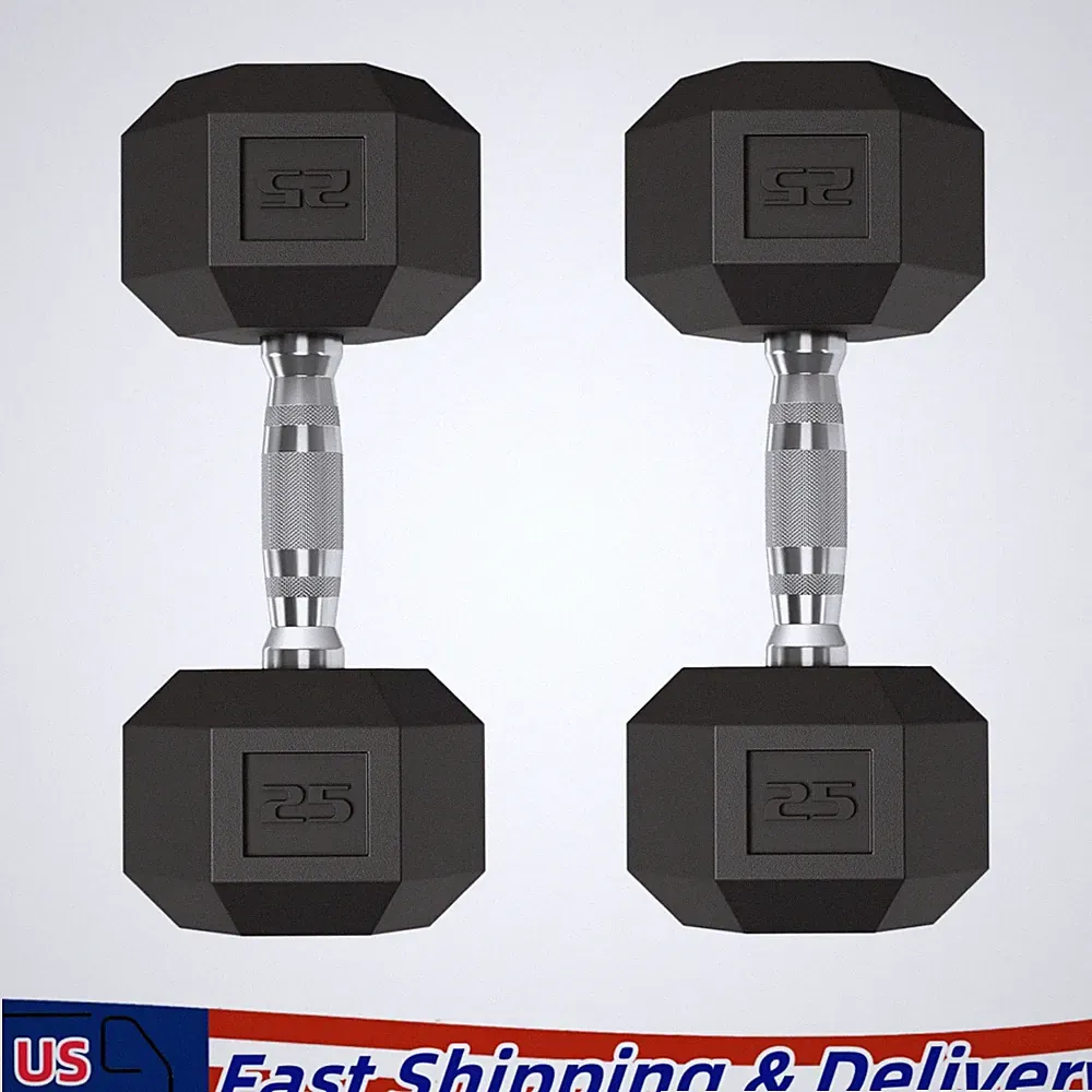 Dumbbell Set 25 LB x 2 Weight Set for Men & Women Body Building Training