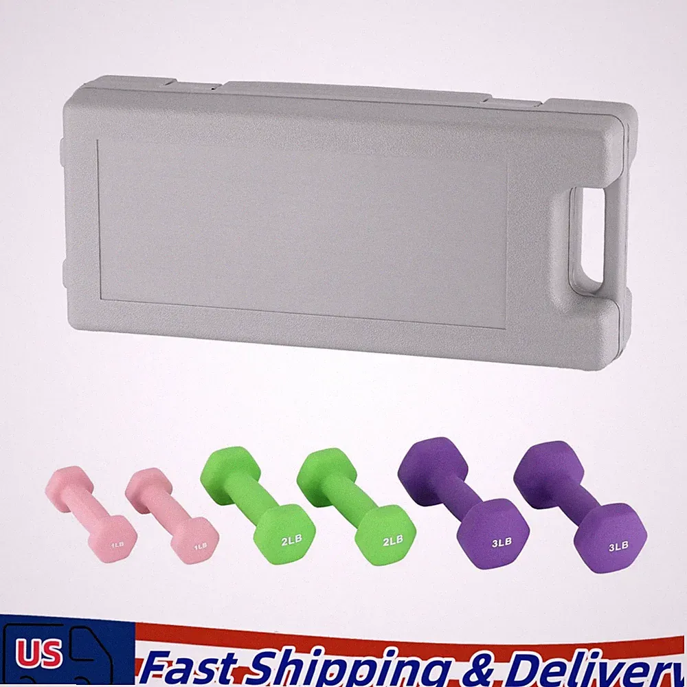 Dumbbell Set for Women and Men 1+2+3 lbs Dumbbell Hand Weight Set for Home Gym