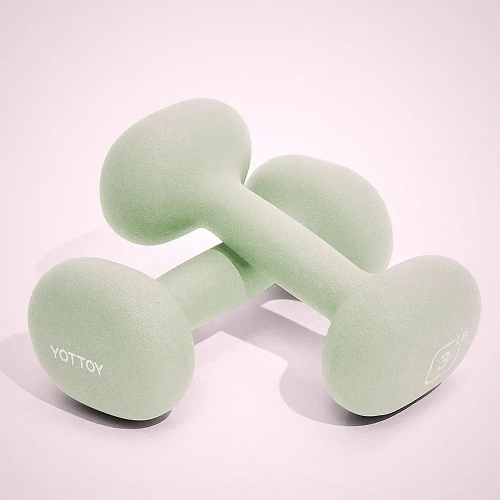 Dumbbell Set of 2,2-15 Pound Hand Weights for Women, Non-Slip Hand Weights fo...