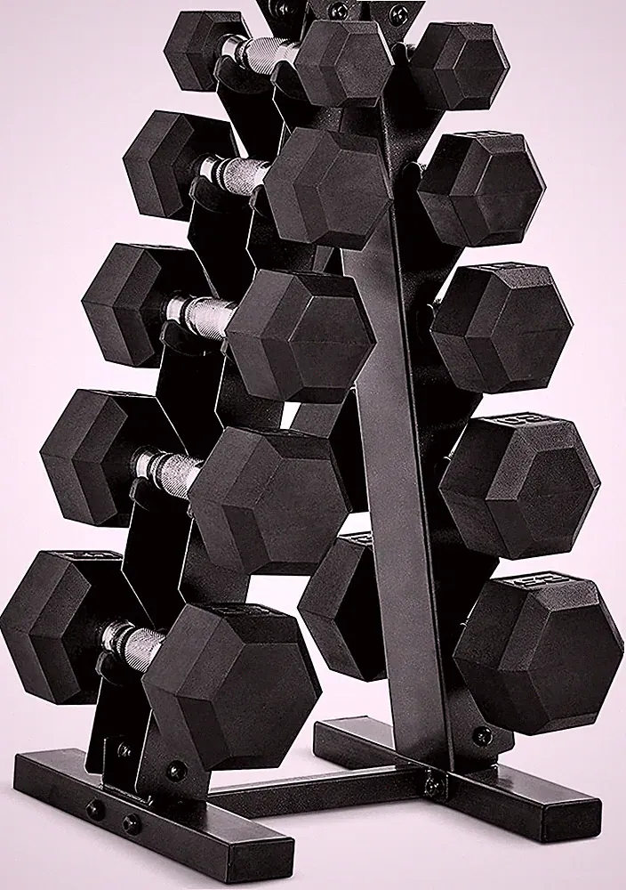 Dumbbell Set with Rack | Multiple Options in 150Lbs and 210Lbs
