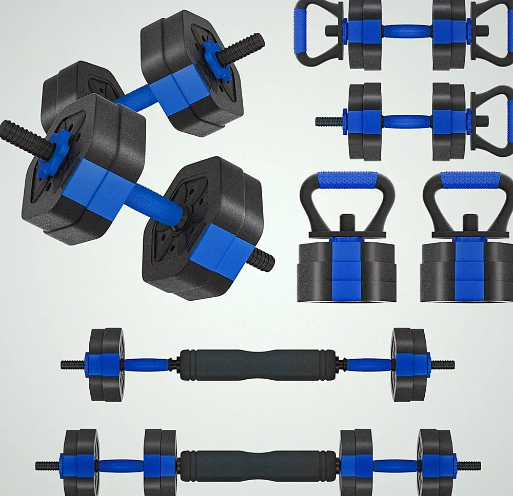 Dumbbell Sets Adjustable Weights, Free Weights with Connector, Non-Rolling Adjus