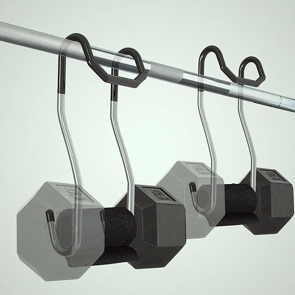 Dumbbell Spotter Hooks for Bench Press: Power Rack Attachments Dumbbells Rack