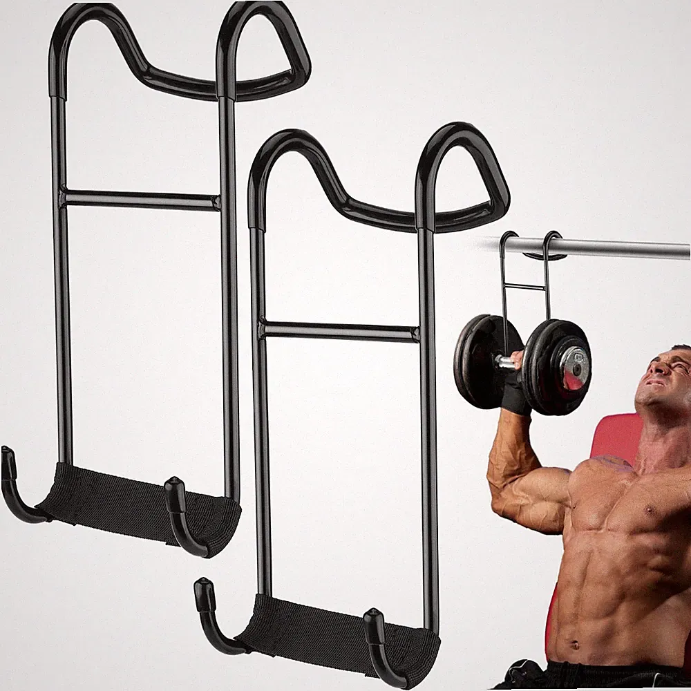 Dumbbell Spotter Hooks Hangers, Heavy Power Dumbbells Rack Attachments for Du...