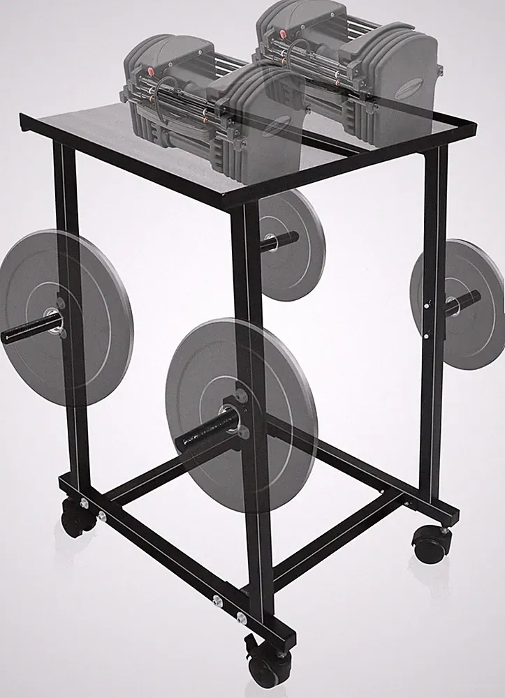 Dumbbell Stand & Weight Plate Tree – Steel Dumbbell Rack
