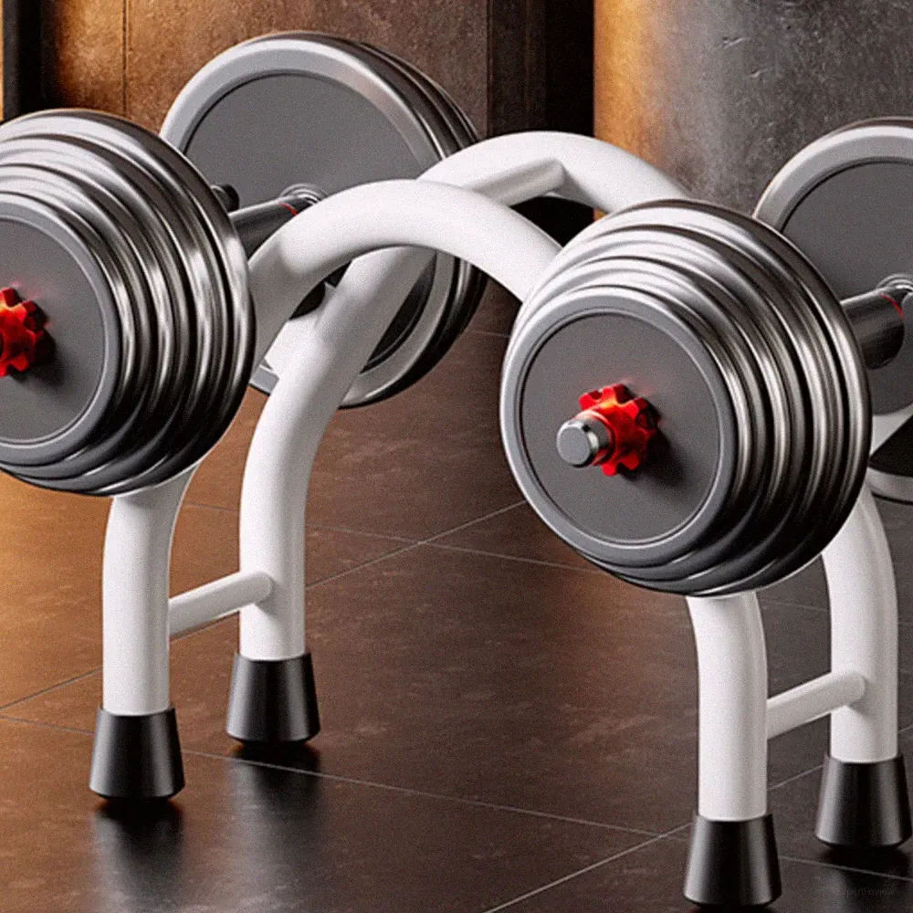 Dumbbell Storage Rack Carbon Steel Barbell Stand Space Saving for Home Gym