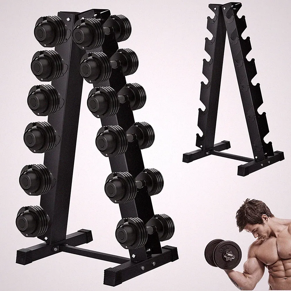 Dumbbell Storage Rack Dumbbell Alloy Steel A-Frame With Storage Stand Brand New