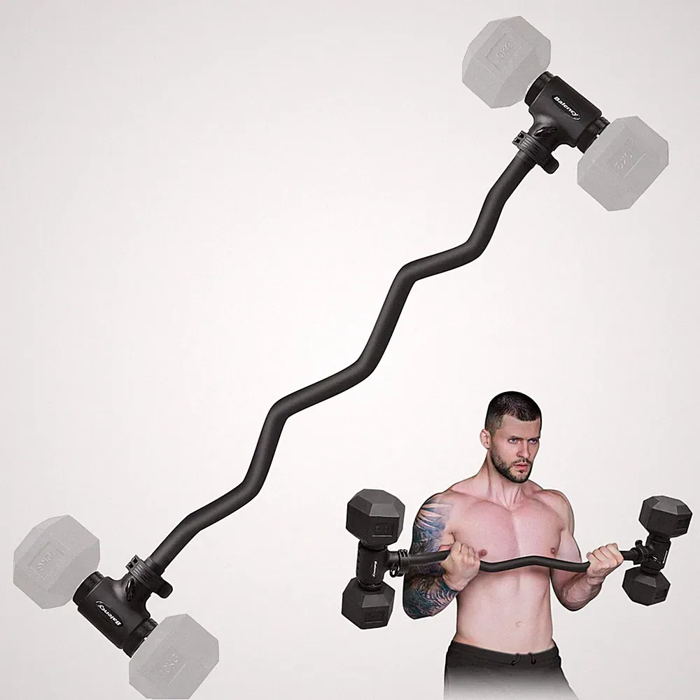 Dumbbell to Barbell Converter, Turn Dumbbells into Barbell, Compatible with M...