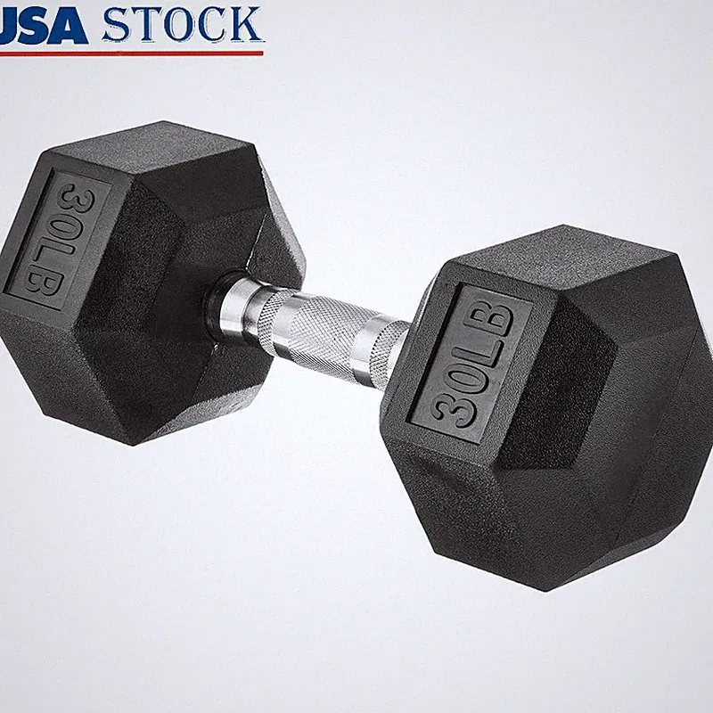 Dumbbell Weights 13.4kg Strength Training Non-Slip Grip Exercise Equipment New