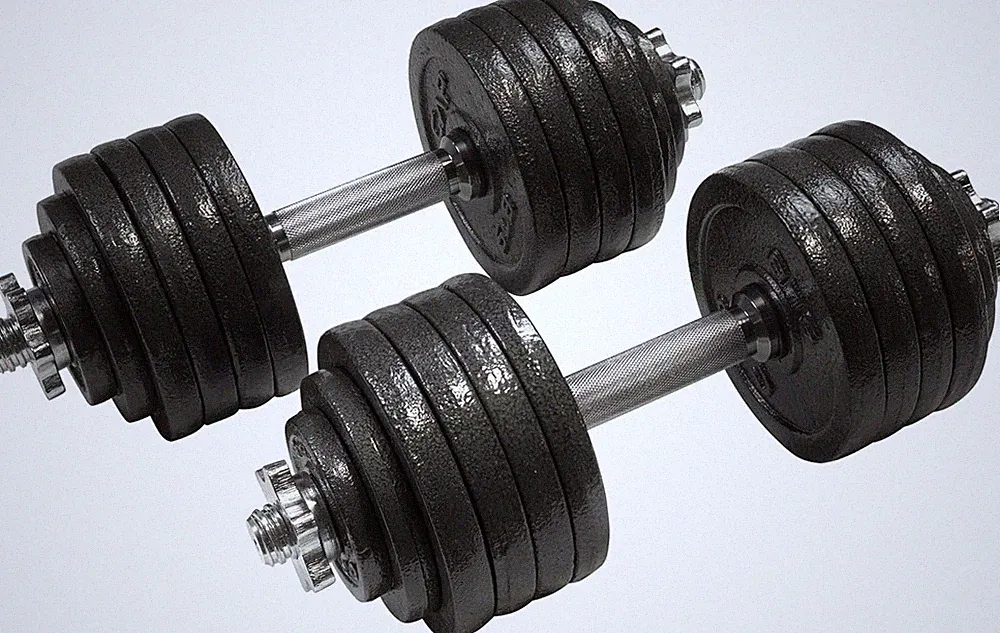 Dumbbell Weights Cast Iron 40, 50, 60, 105, 200 lbs