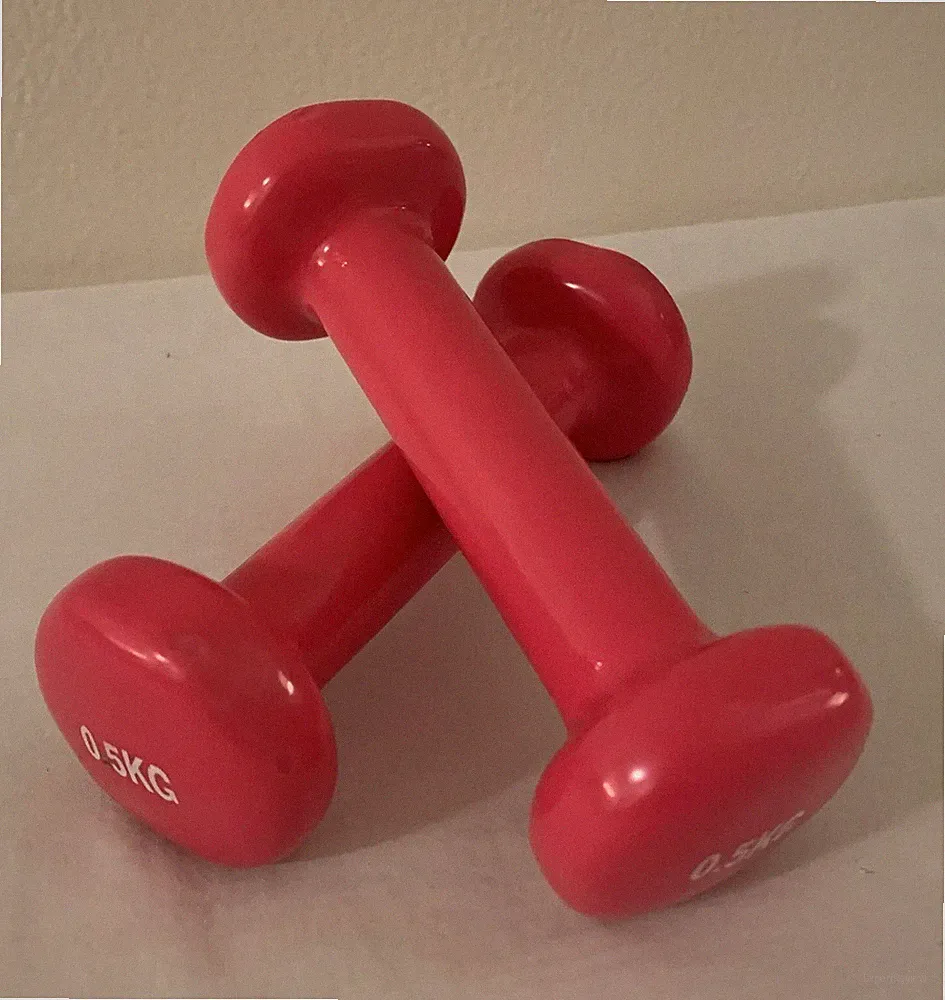 Dumbbell Weights Pair Ladies Set Fitness Yoga Ladies Pilates Gym 2x 0.5KG