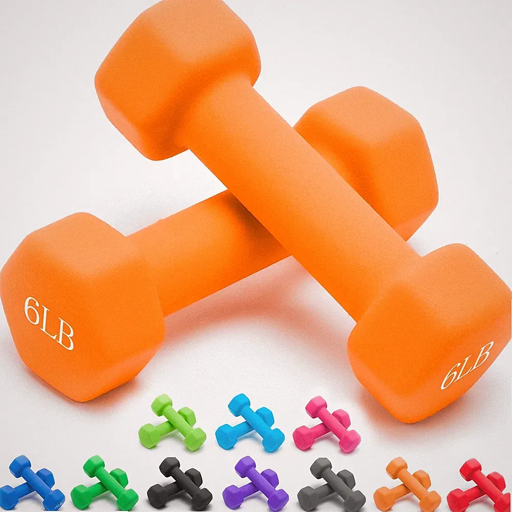 Dumbbells Neoprene with Non Slip Grip weight for Total Body Workout Compatibl...