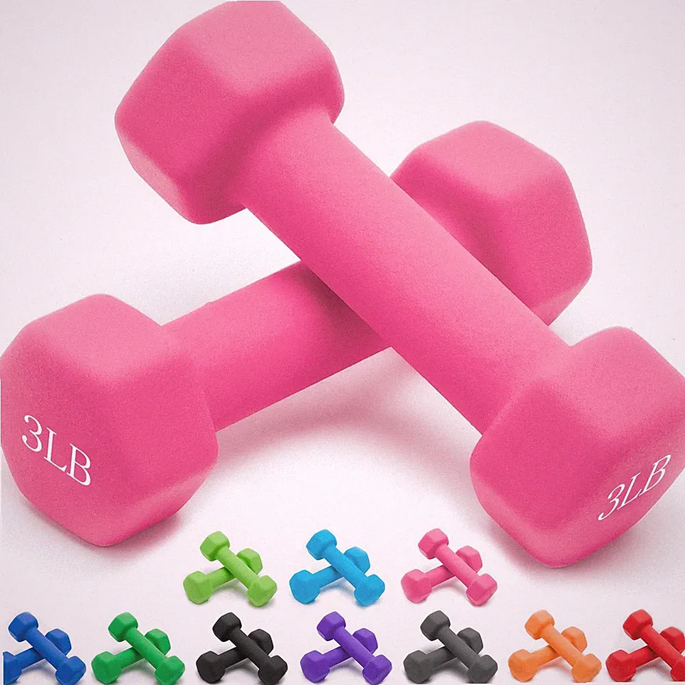 Dumbbells Neoprene with Non Slip Grip weight for Total Body Workout Exercise...