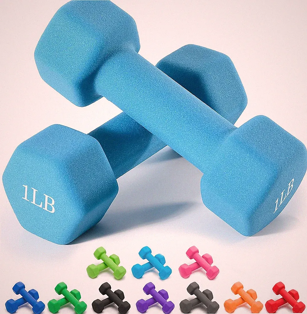 Dumbbells Neoprene with Non Slip Grip Weight for Total Body Workout Exercise and