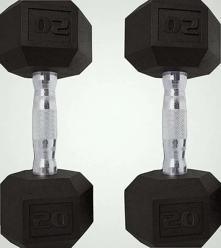 Dumbbells Set of 2 Exercise Fitness Dumbbell for Home Gym Free Weights Hand Hex